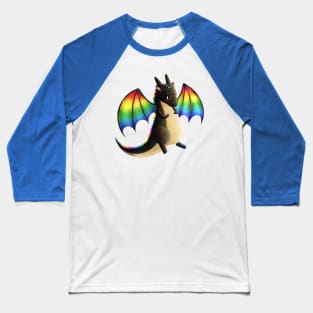 Kawaii Rainbow Dragon - Without Background Baseball T-Shirt